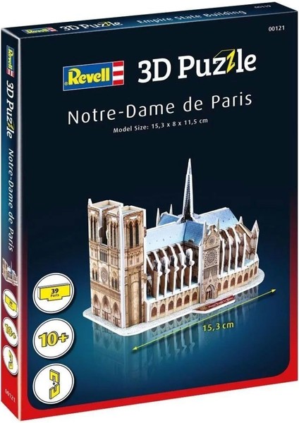 00121 Revell 3D Puzzle Notre Dame Katedrali 39 Parça
