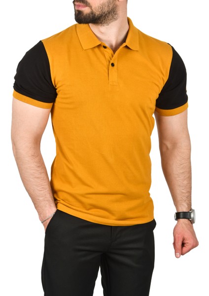 Dar Kesim Pamuklu Polo Yaka Tişört Slim Fit Nefes Alan Kıvrılmaz Polo Yaka Tişört 2503022 indirimleri