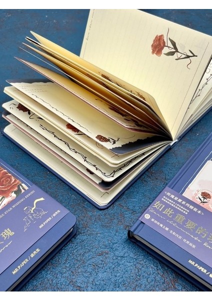 Özel Tasarım Küçük Prens Mavi Renk Defter / Notebook/ Bullet Journal