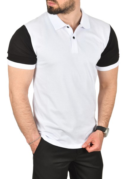 Dar Kesim Pamuklu Polo Yaka Tişört Slim Fit Nefes Alan Kıvrılmaz Polo Yaka Tişört 2503022 fiyatları
