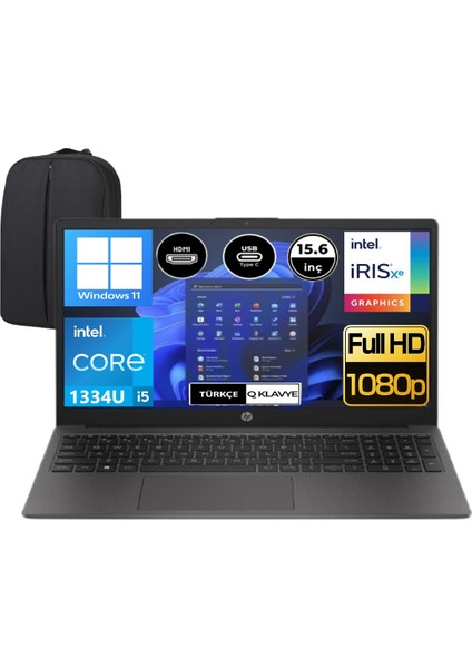 250 G10 I5-1334U 16 GB Ram 2 Tb SSD 15.6'' Iris Xe Graphics Fhd Windows 11 Home B2NC9ESEP18 + Ep Çanta