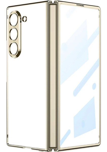 Samsung Galaxy Z Fold 5 Kılıf Fold Element Kapak - Gold Gnzrz