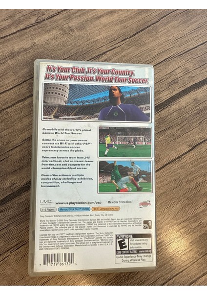 Psp World Tour Soccer Orjinal Umd