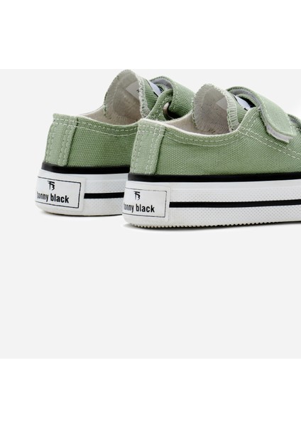 Çocuk Siyah Kauçuk Taban Keten Cırtlı Spor Ayakkabı indirimleri