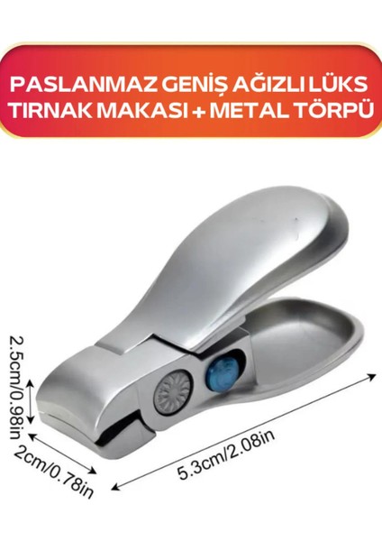 Ultra Geniş Ağızlı Paslanmaz Tırnak Makası ve Tırnak Törpüsü Set indirimleri