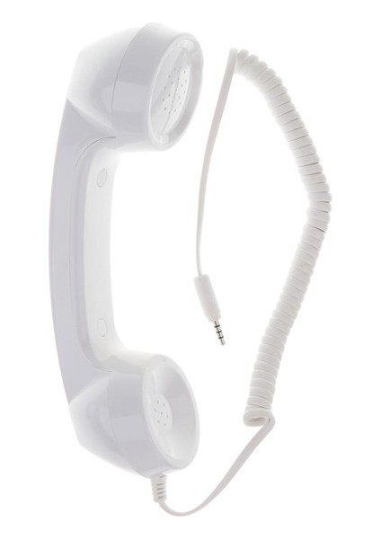 3.5mm Retro Telefon Ahizesi - Kırmızı (Yurt Dışından)