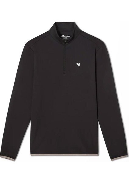Therma Yarım Fermuarlı Sweatshirt Siyah SW202101162
