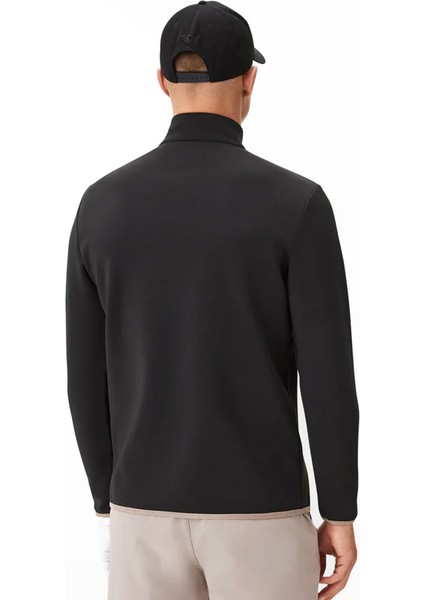 Therma Yarım Fermuarlı Sweatshirt Siyah SW202101162