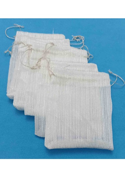 Çizgili Desenli Tül Kese 13*16 cm Ebatında 25 Adet Hediyelik Bohçalık Çeyizlik