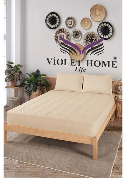 Kapitone Fitted Full Kenar Su Sıvı Geçirmez Yatak Koruyucu & Alez Çarşaf