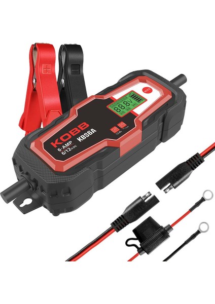 KBS6A 6/12V 150A Dijital Akü Şarj / Akü Bakım / Desülfatör ve Power Supply