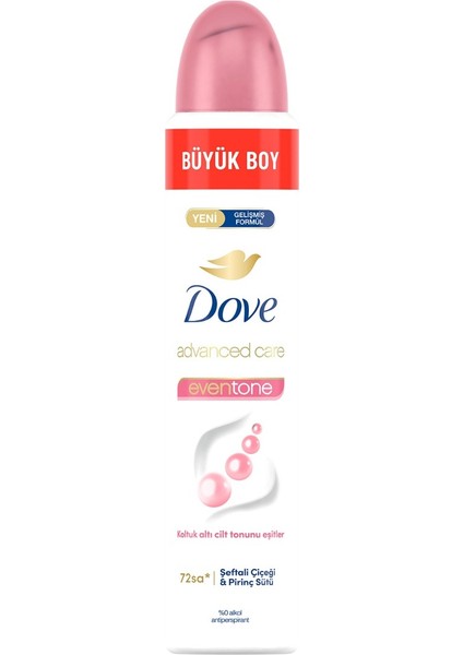 Kadın Sprey Deodorant Advanced Care Eventone 72 Saat Koruma 200 ml