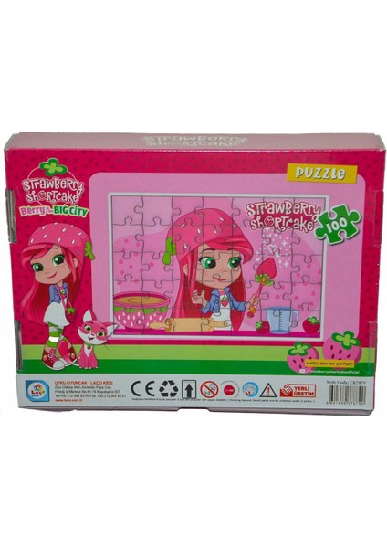 CK7879 Çilek Kız 100 Parça Kutu Puzzle-Utku