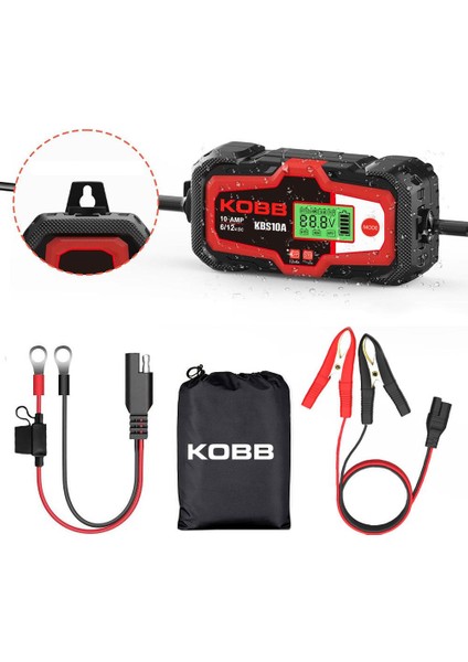 KBS10A 6/12V 200A Dijital Akü Şarj / Akü Bakım / Desülfatör ve Power Supply