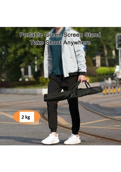 Yeşil Ekran Arka Plan Standı ,oyun,fotoğraf , Stream, Chroma Key 1.5 X2M Greenscreen Backdrop Kiti, Greenbox Set