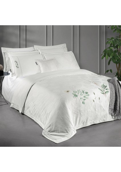 Leandra Çift Kişilik %100 Pamuk Saten "300 Tc" Nevresim Takımı Beyaz modelleri