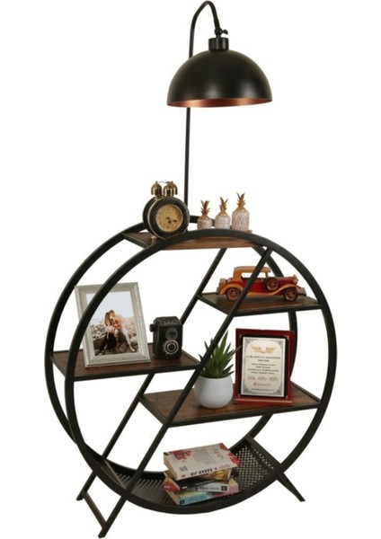 Plüton Ceviz Lambader Metal Başlıklı