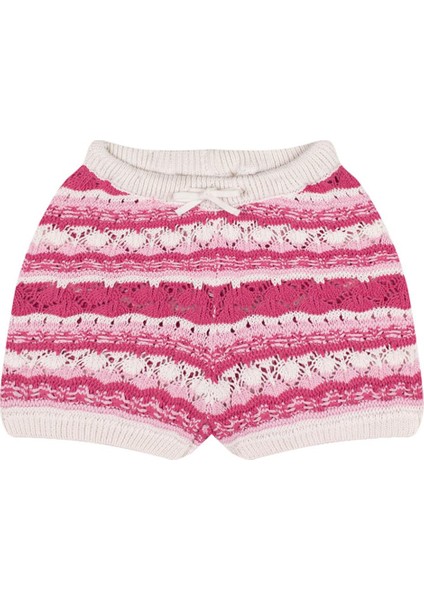 Pembe Jakarlı Triko Şortlu Set modelleri
