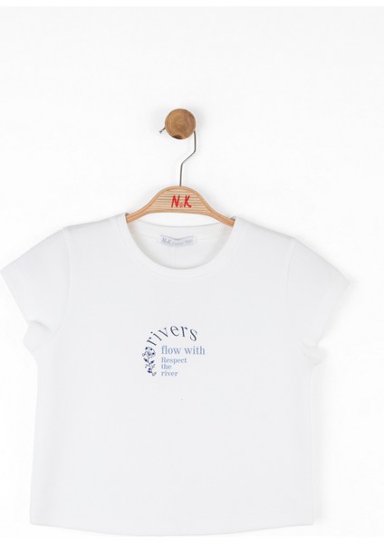10-16 Yaş Arası Kız Çocuk Ekru Rıver T-Shirt - Ekru modelleri