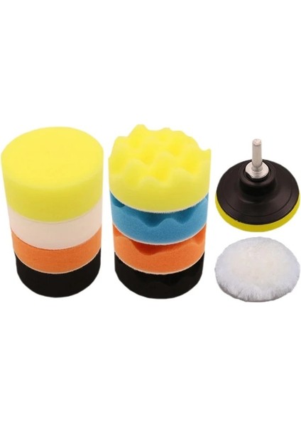 9014 Pasta Cila Polisaj Sünger Seti, 11 Parça (80mm)