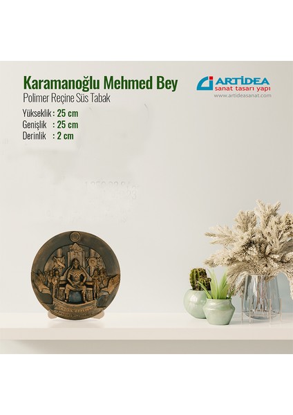 Karamanoğlu Mehmet Bey Tabağı Masa Süsü