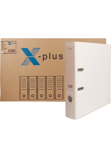 X-Plus Plastik Klasör Dar 25 Adet - Beyaz