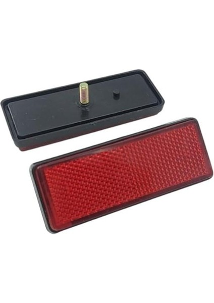 Motosiklet Çamurluk Reflektörü Kırmızı Vidalı