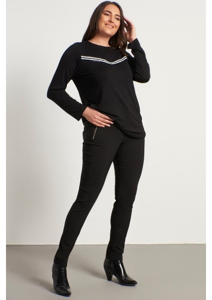 Fermuar Detaylı Pantolon