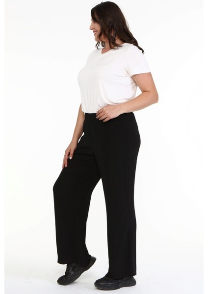 Beli Lastikli Geniş Paça Pantolon modelleri