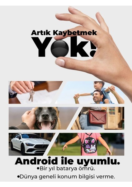 Ios & Android Uyumlu Airtag Akıllı Gps Takip Cihazı