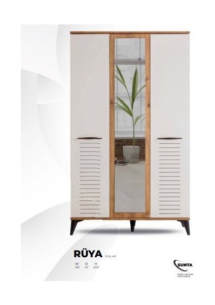 Rüya 3 Kapılı Dolap