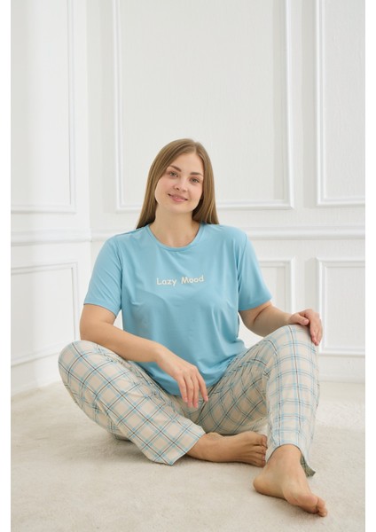 50502-1108 Kadın Büyük Beden Pijama Takımı