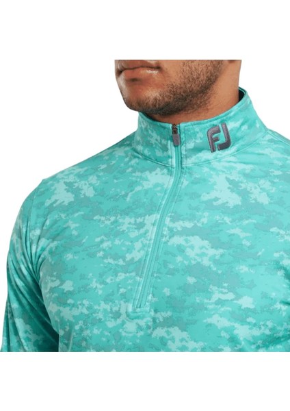 Bulut Kamuflaj Baskılı Mid Layer Mint 80114