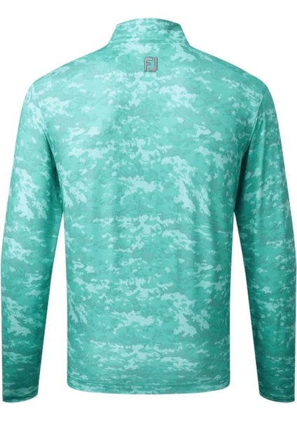Bulut Kamuflaj Baskılı Mid Layer Mint 80114