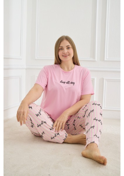 50502-901 Kadın Büyük Beden Pijama Takımı