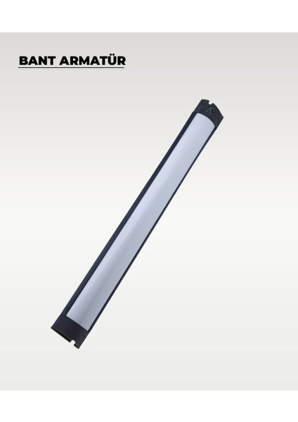 36W Siyah LED Bant Armatür Beyaz Işık - 10 Adet fiyatları