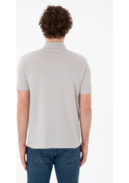 Erkek Açık Gri Tişört Basic 50306007-VR001