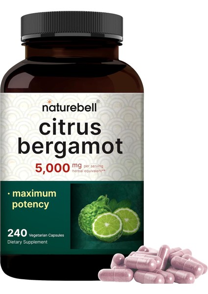 Citrus Bergamot 5000 mg 240 Kapsul Maximum Potency