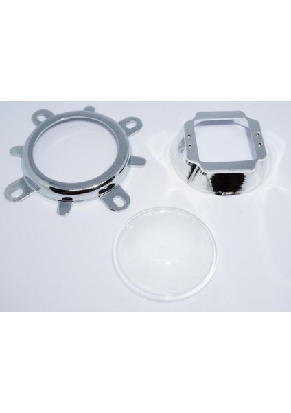 20W-120W LED Için 44MM 120 Derece Optik Cam Lens Set