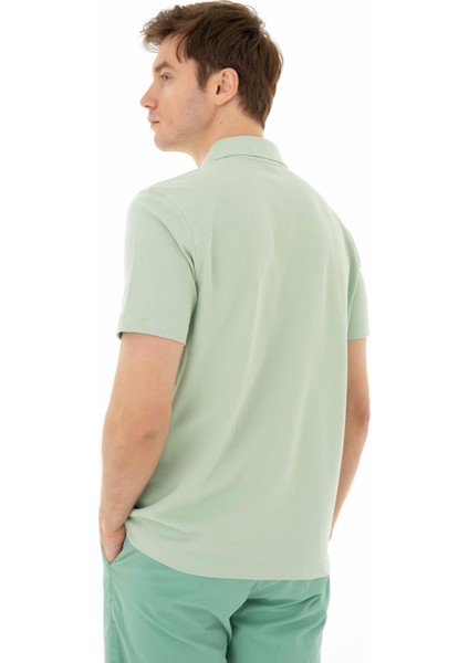 Erkek % 100 Pamuk Penye Pike Regular Fit Polo Yaka Gömlek Y25374351101