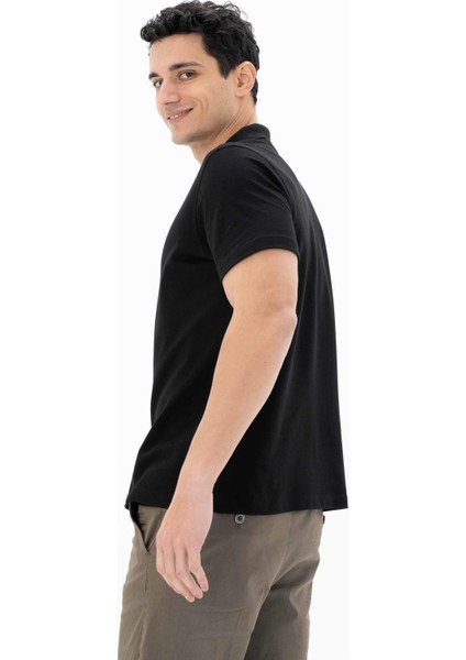 Erkek % 100 Pamuk Penye Pike Regular Fit Polo Yaka Gömlek Y25374351101