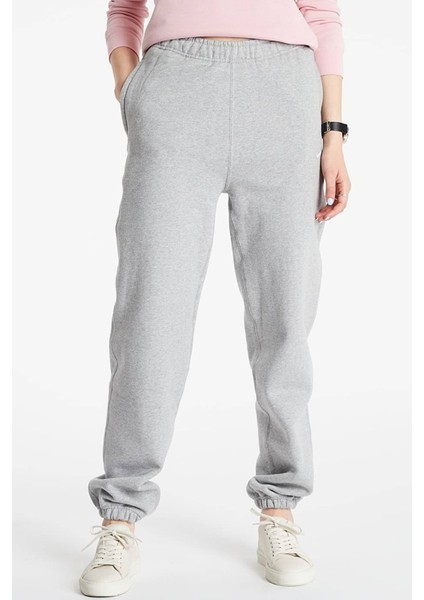 Solo Swoosh Fleece Pant Pamuklu Şardonlu Bol Kesim Yüksek Bel Kadın Eşofman Altı Gri