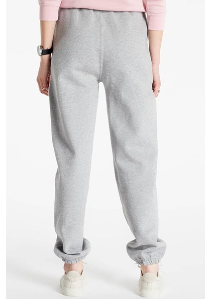 Solo Swoosh Fleece Pant Pamuklu Şardonlu Bol Kesim Yüksek Bel Kadın Eşofman Altı Gri