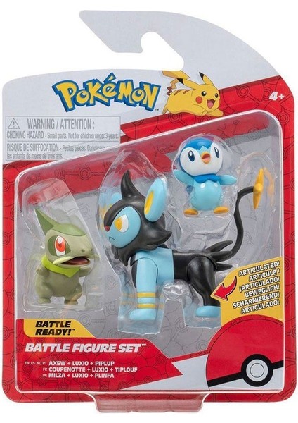 Pok 95155-R Pokemon Battle 3lü Figür Seti