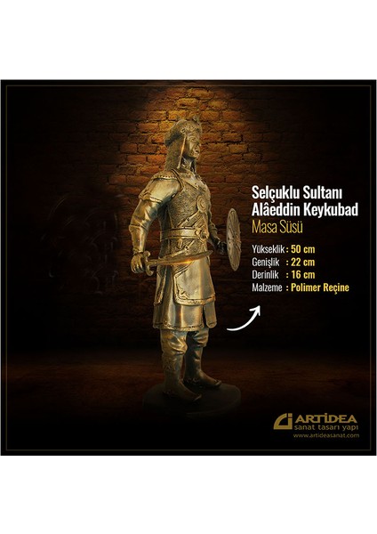 Alaaddin Keykubat Figürü Selçuklu Masasüsü