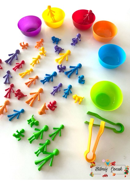 Montessori Eğitici Eğlenceli Aile Aktarım Seti 44 Parça