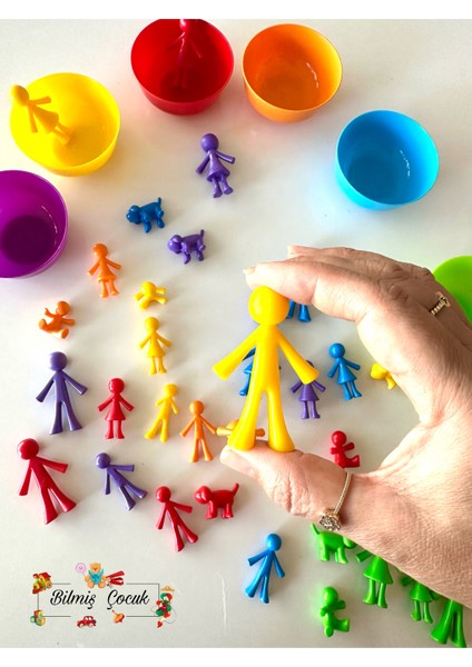 Montessori Eğitici Eğlenceli Aile Aktarım Seti 44 Parça