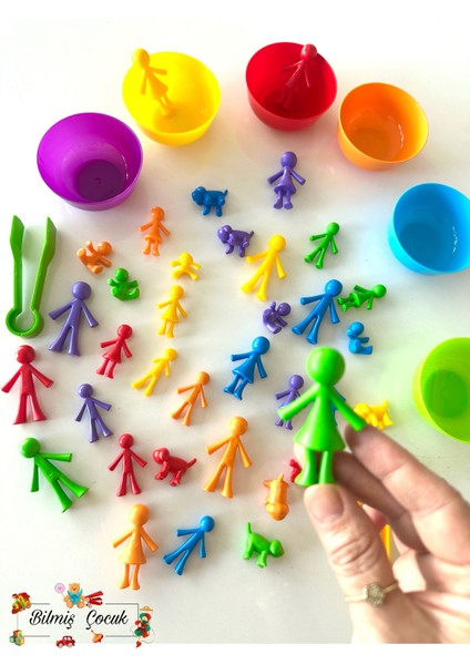 Montessori Eğitici Eğlenceli Aile Aktarım Seti 44 Parça