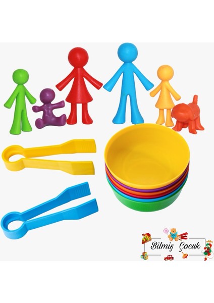 Montessori Eğitici Eğlenceli Aile Aktarım Seti 44 Parça