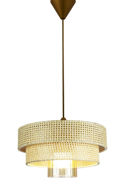 Myk Noa Modern Rattan Sarkıt Avize